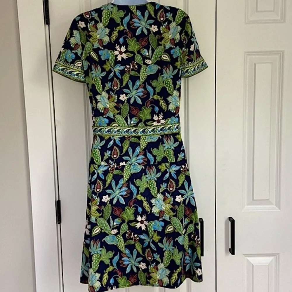 Tory Burch silk Floral Knee Length Dress Size 0 Multicolor